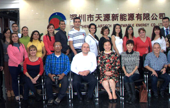 哥伦比亚UPB皇家大学来访kaiyun入口新能源 商讨在新能源光伏水利领域的合作